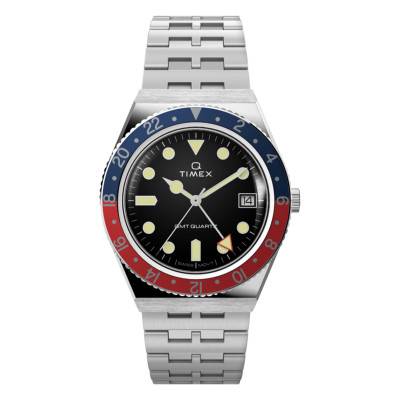 Montre Q Timex GMT 38 mm TW2V38000 - Timex