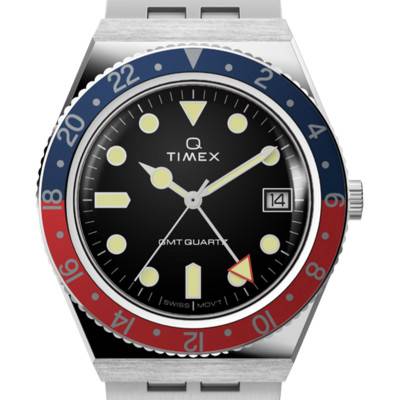 Montre Q Timex GMT 38 mm TW2V38000 - Timex