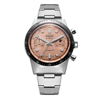 Limited Edition Salmon Skindiver Chronograph Watch 590176A87 - Vulcain