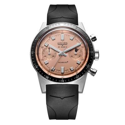 Limited Edition Salmon Skindiver Chronograph Watch 590176A87 - Vulcain