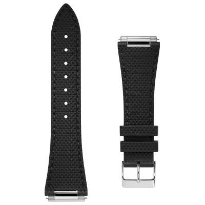 Bracelet de montre Caoutchouc noir 25.5×18mm FCR-NHB25.5X18-SS - Frédérique Constant