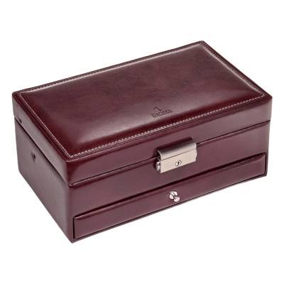 Helen Bordeaux Floral Jewelry Box, 24x14x10.5cm - Sacher 1846