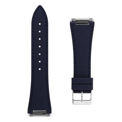 Bracelet de montre Caoutchouc bleu 25.5×18mm FCR-391-NHDN25.5X18-SS - Frédérique Constant