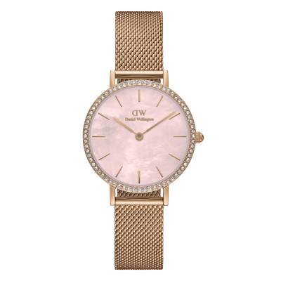Montre Petite Lumine Bezel Melrose Pink MOP DW00100663 - Daniel Wellington
