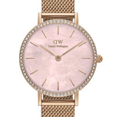 Montre Petite Lumine Bezel Melrose Pink MOP DW00100663 - Daniel Wellington