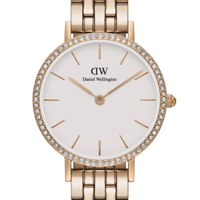 Montre Petite Lumine Bezel 5-Link Melrose DW00100666 - Daniel Wellington