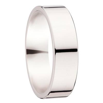 Alliance Ruban Confort Bizet en Palladium 950, Largeur 6 mm - Fair'Belle