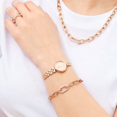 Rose Gold Elan Lumine Unitone Watch DW00100720 - Daniel Wellington