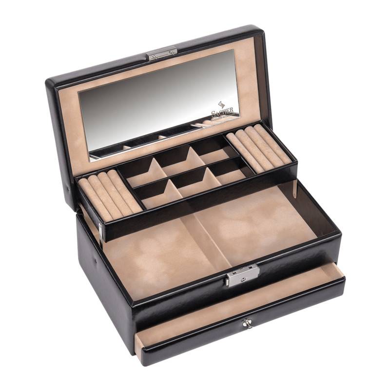 Helen Black Jewelry Box, 24x14x10.5cm - Sacher 1846