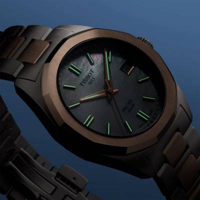 PRC 100 Solar Quartz 34mm Watch T1518222211100 - Tissot