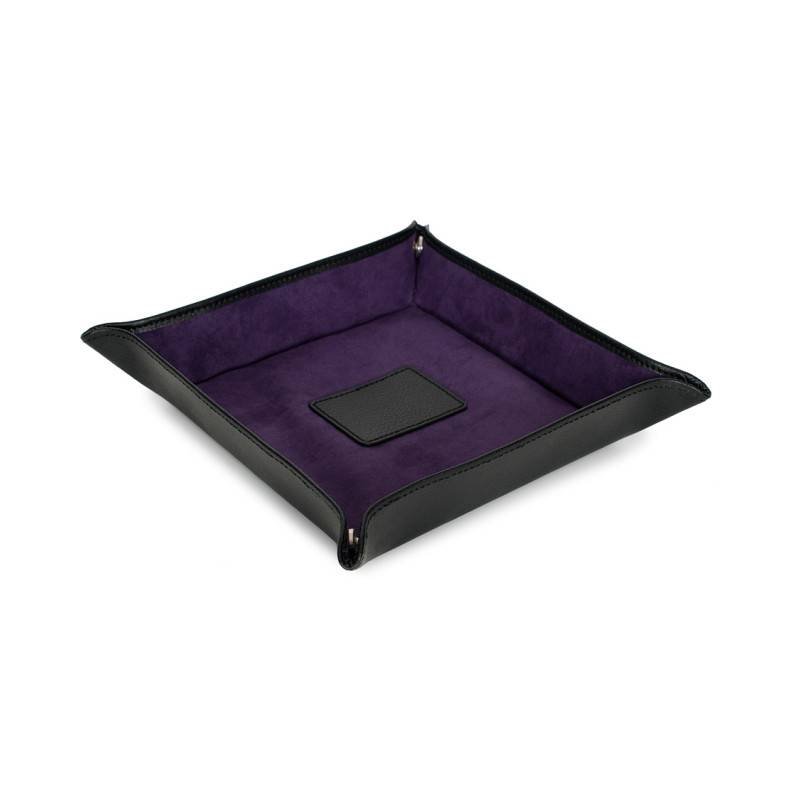 WOLF Black Leather Purple Interior Accessories Storage Tray Blake - Wolf 1834