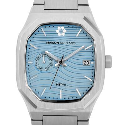 Montre MTPhi Day-Date Bleu Acier - Maison du Temps