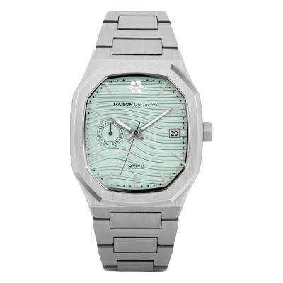 MTPhi Day-Date Green Steel Watch - Maison du Temps