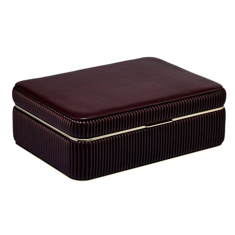 Bella Bordeaux Medium Jewelry Box - Wolf 1834