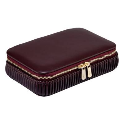 Bella Bordeaux Travel Jewelry Box - Wolf 1834