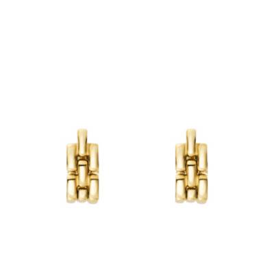 Arden Gold-Tone Stainless Steel Stud Earrings - Fossil