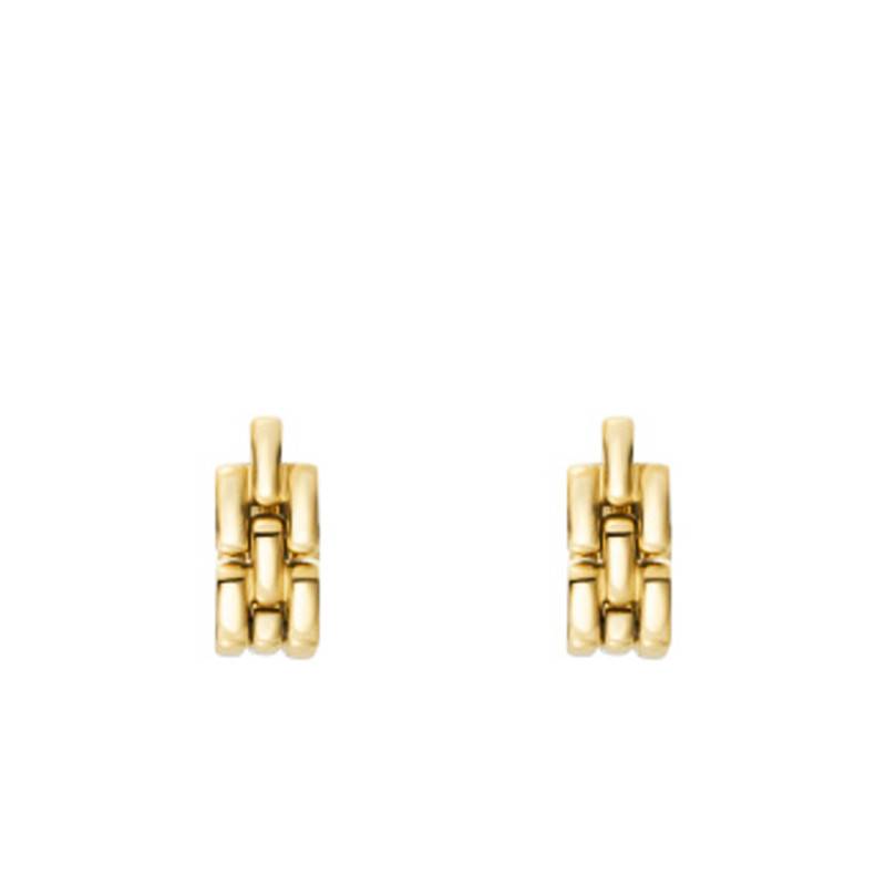 Arden Gold-Tone Stainless Steel Stud Earrings - Fossil