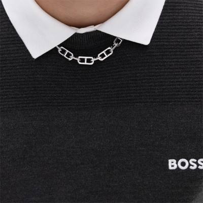 Grey Steel Kode Chain, Length 50 cm - 1580725 - Boss