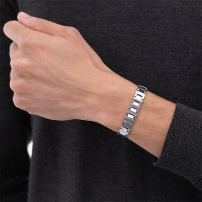 Bracelet Candor Jewelry en Acier Gris, Longueur de 19 cm - 1580751 - Boss