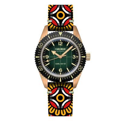 Diver 01 Bronze Mandala Tattoo Watch - Carlingue