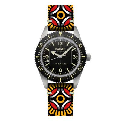 Diver 01 Mandala Tattoo Watch - Carlingue