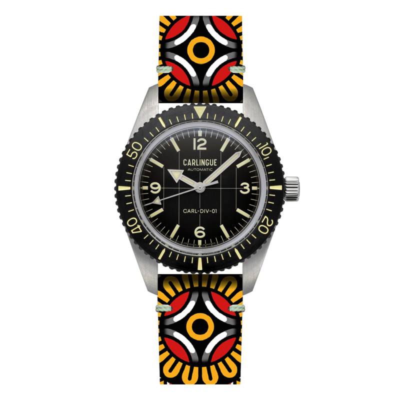 Diver 01 Mandala Tattoo Watch - Carlingue