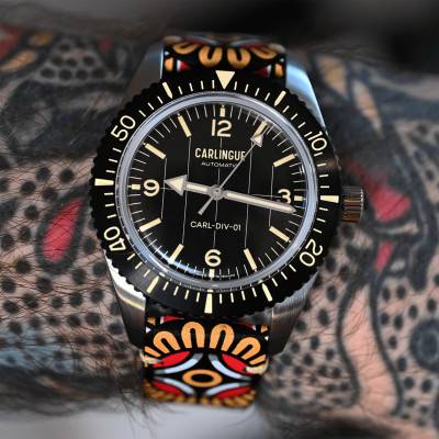 Diver 01 Mandala Tattoo Watch - Carlingue