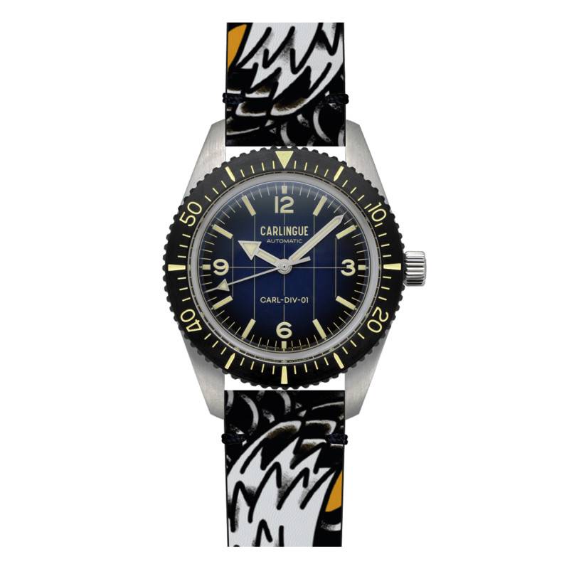 Diver 01 Old School Eagle Tattoo Watch - Carlingue