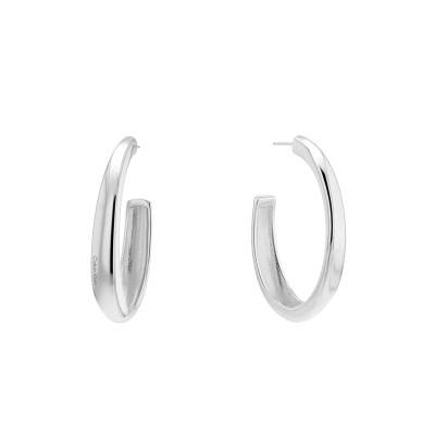 Modern Purity Grey Steel Hoop Earrings - 35000835 - Calvin Klein