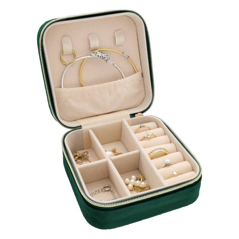 Green Jewelry Box, 10x10cm - Les Essentiels