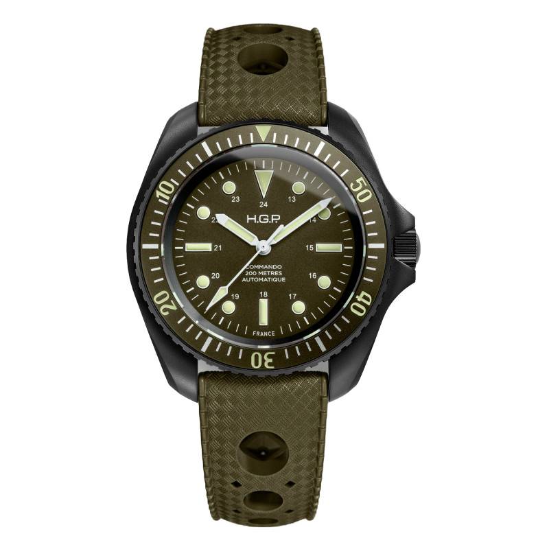 Diver 200M Automatic Commando Green & Black Watch - HGP