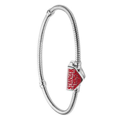 Bracelet Maille Serpent Fermoir Stranger Things en Argent 925, 17 à 20 cm - Pandora