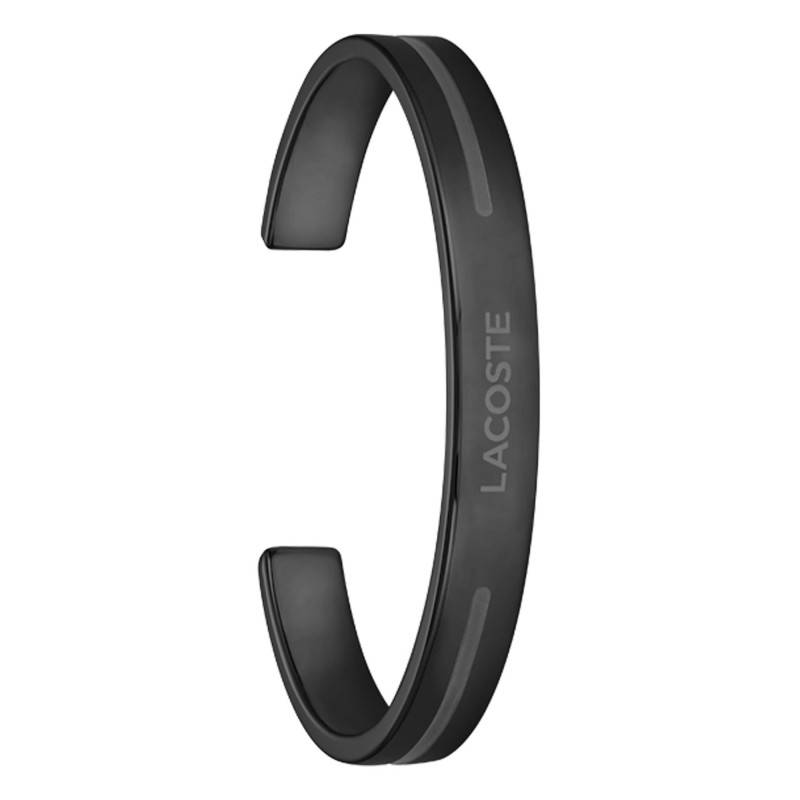 Black Stainless Steel Aventurer Bracelet, 8 mm Width - 2040528 - Lacoste