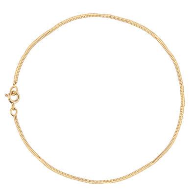 Bracelet Maille Serpentine, Or Jaune 750, Longueur 25 cm, Largeur de 1,40 à 1,90 mm - Manillon