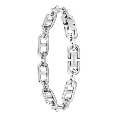 Steel Kode Chain Bracelet, 19 cm Length - 1580727M - Boss
