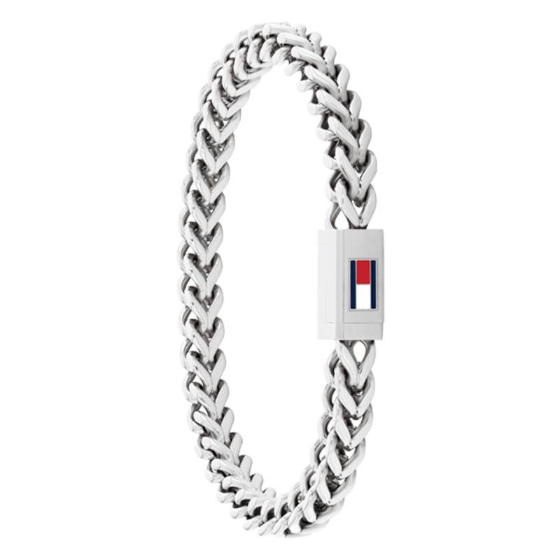 Steel Braided Metal Bracelet, 17.50 cm Length - 2790647S - Tommy Hilfiger