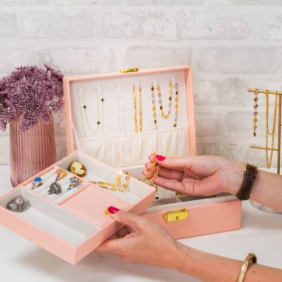 Pink Jewelry Box, 23x17x8cm - Les Essentiels