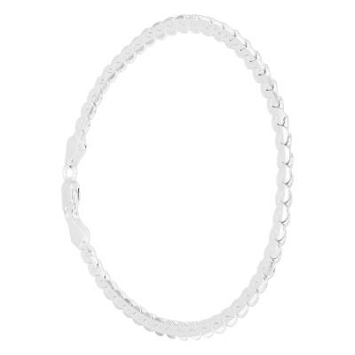 925 Sterling Silver Serpentine Chain Bracelet 19 cm - Manillon
