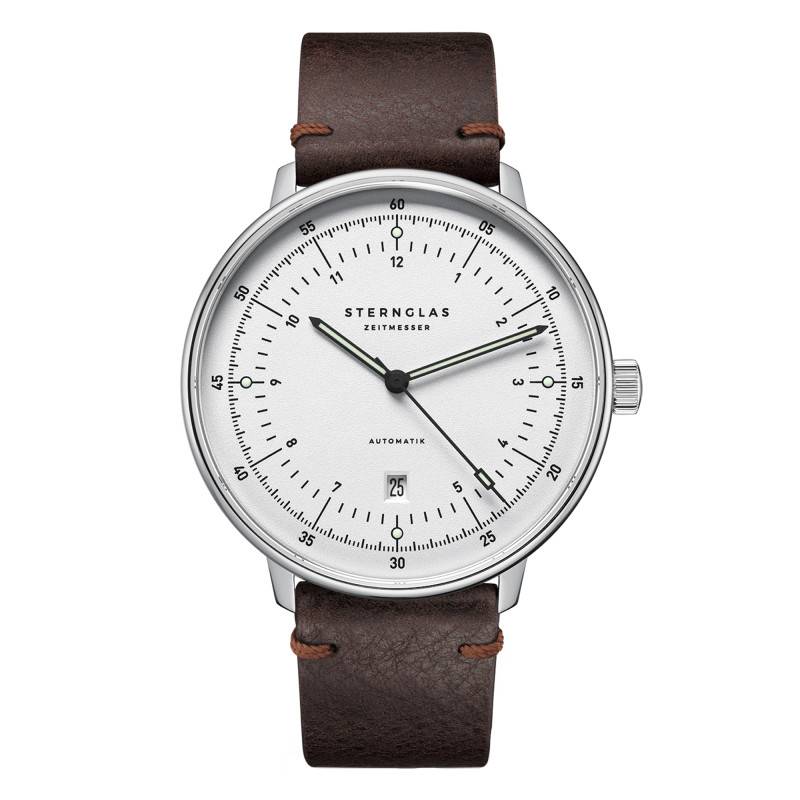 Hamburg Automatic Silver Vintage Mocha Watch S02-HH47-VI11 - Sternglas