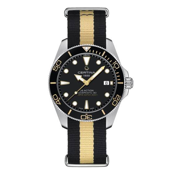 Montre DS Action Diver 40.5mm Powermatic 80 C0484071805101 - Certina