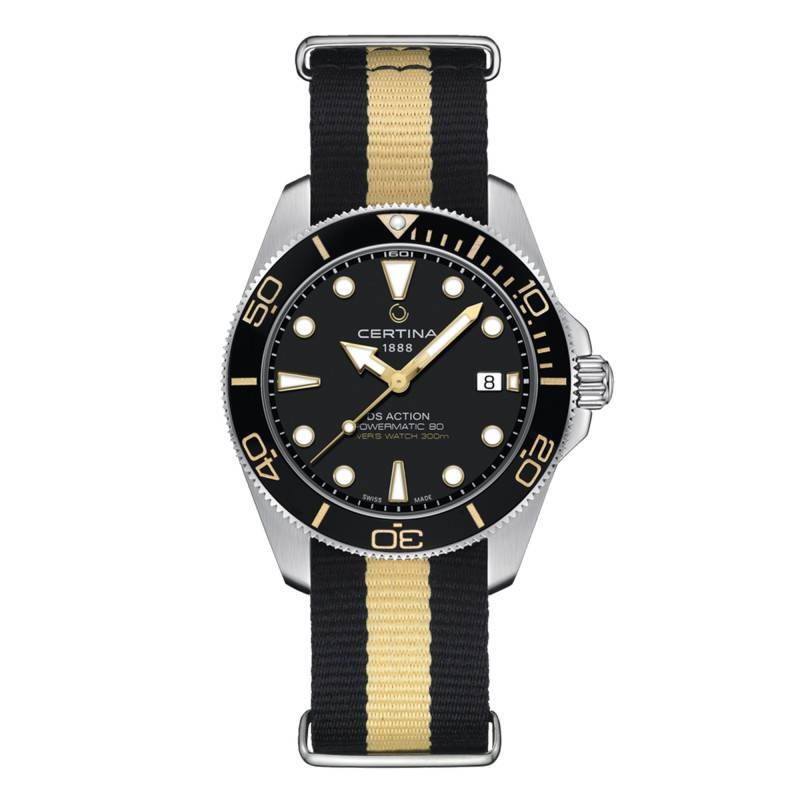 DS Action Diver 40.5mm Powermatic 80 C0484071805101 Watch - Certina