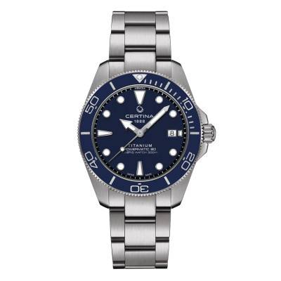 Montre DS Action Diver 40.5mm Powermatic 80 C0484074404100 - Certina