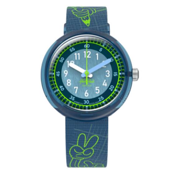 Flik Flak Orologio Per Bambini Code Talk, Cassa In Plastica Bio E Cinturino In Tessuto, 30 Mm, Colorato E Resistente - 5