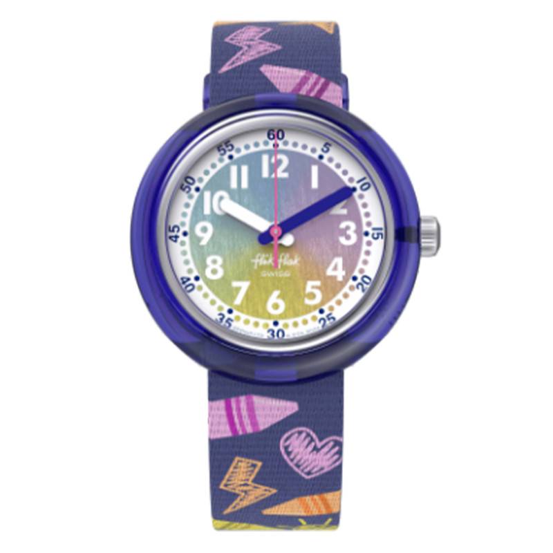Rainbow Crayons FPNP173 Watch - Flik Flak