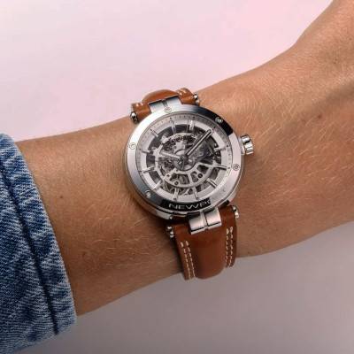 Newport Skeleton Watch 1658SQ12GD - Herbelin