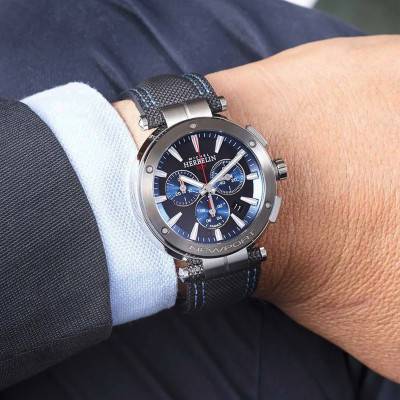 Newport Chrono Watch 37688AG65 - Herbelin