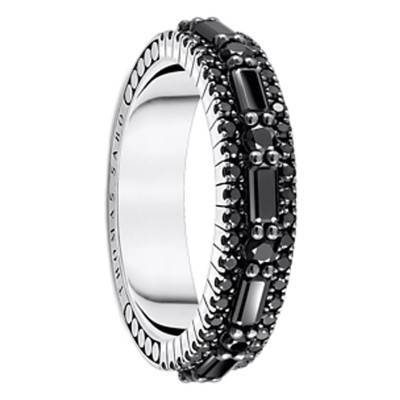 Bague en Argent 925 & Pierres Noires - TR2466-643-11 - Thomas Sabo