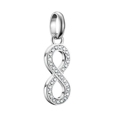 Pendentif Charm Infini en Argent 925 & Pierres Blanches - CC1284-051-14 - Thomas Sabo