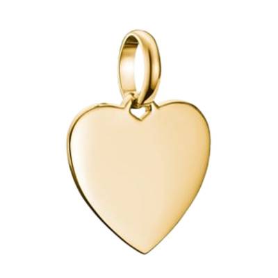 Pendentif Charm Coeur en Argent 925 Plaqué Or 750 - CC1272-413-39 - Thomas Sabo