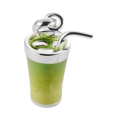 Pendentif Charm Matcha Latte en Argent 925 & Émail Vert - CC1266-007-6 - Thomas Sabo